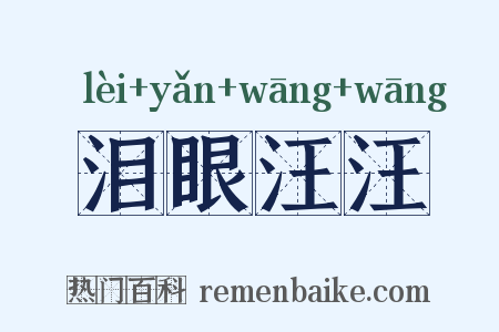 泪眼汪汪是什么意思的图片